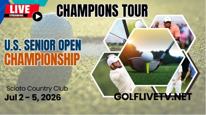 Round 1 : US Senior Open Championship Golf  2026 Live Stream - Champions Tour slider